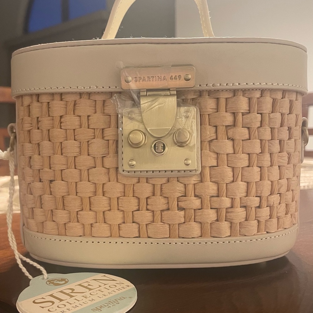 Spartina 449 Tan and Cream Woven Women's Bag